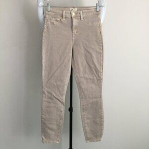 NWOT L'AGENCE Logo Hardware Biscuit Wash Margot High Rise Waist Skinny Jeans